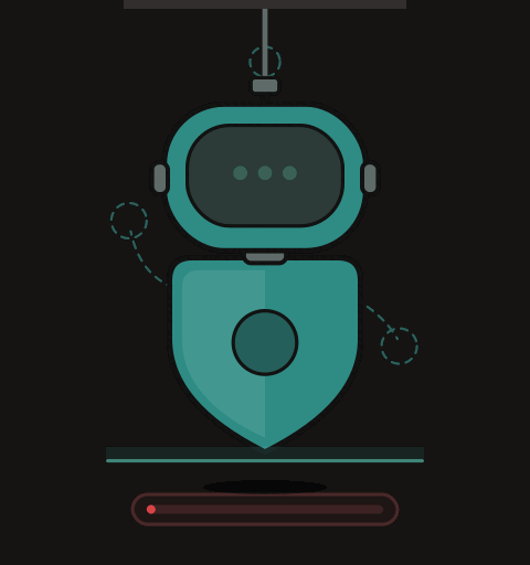 Trustie fully built, floating with a checkmark badge